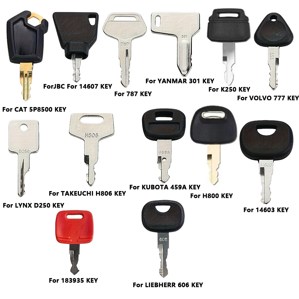 Heavy Equipment Keys Master Set - Набор из 13 ключей зажигания для