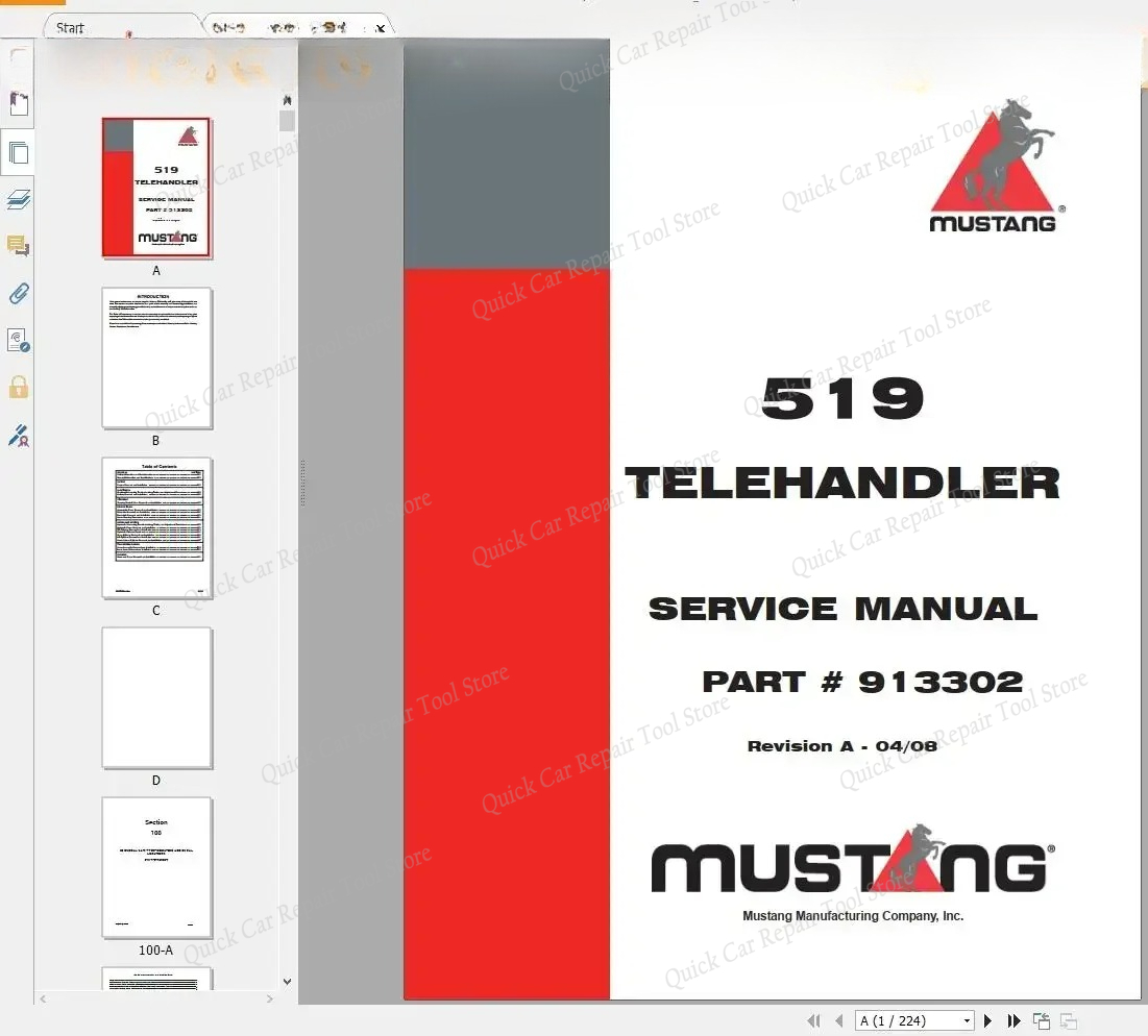 Heavy Equipment Pdf - AutoCD Mustang Machinery Тяжелое оборудование 4,14