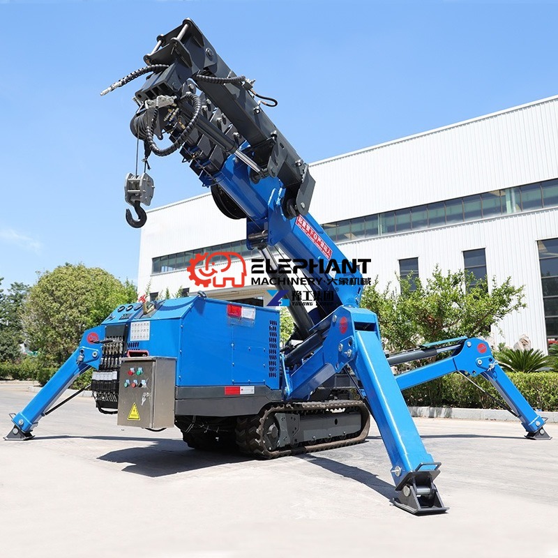 Гидравлический мини-кран-паук  – обзор и цена Compact Crawler Boom Lift