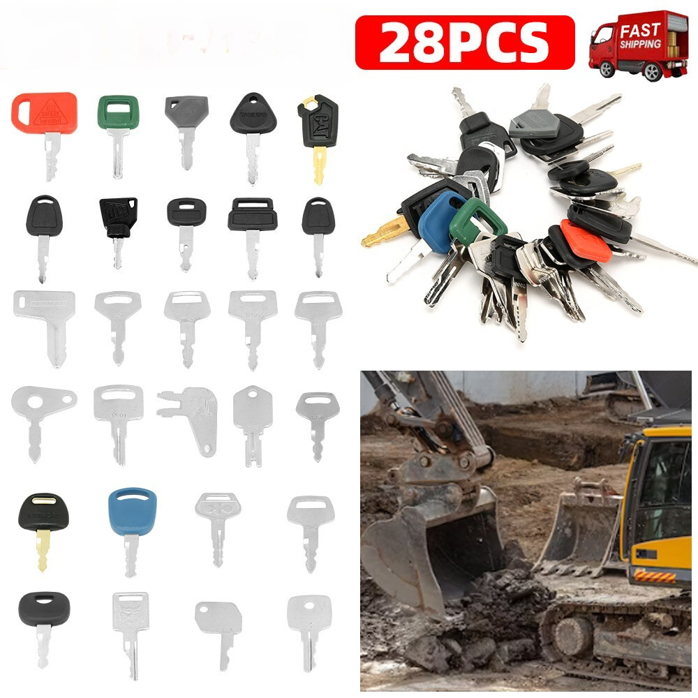 28 ключей для экскаваторов, ун – обзор и цена Heavy Equipment Keys Master Set